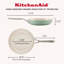 KitchenAid Hard-Anodized Ceramic Induction Skillet, 10-Inch, Cardamom