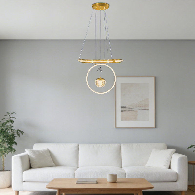 Cross-Shaped Spherical Led Chandelier