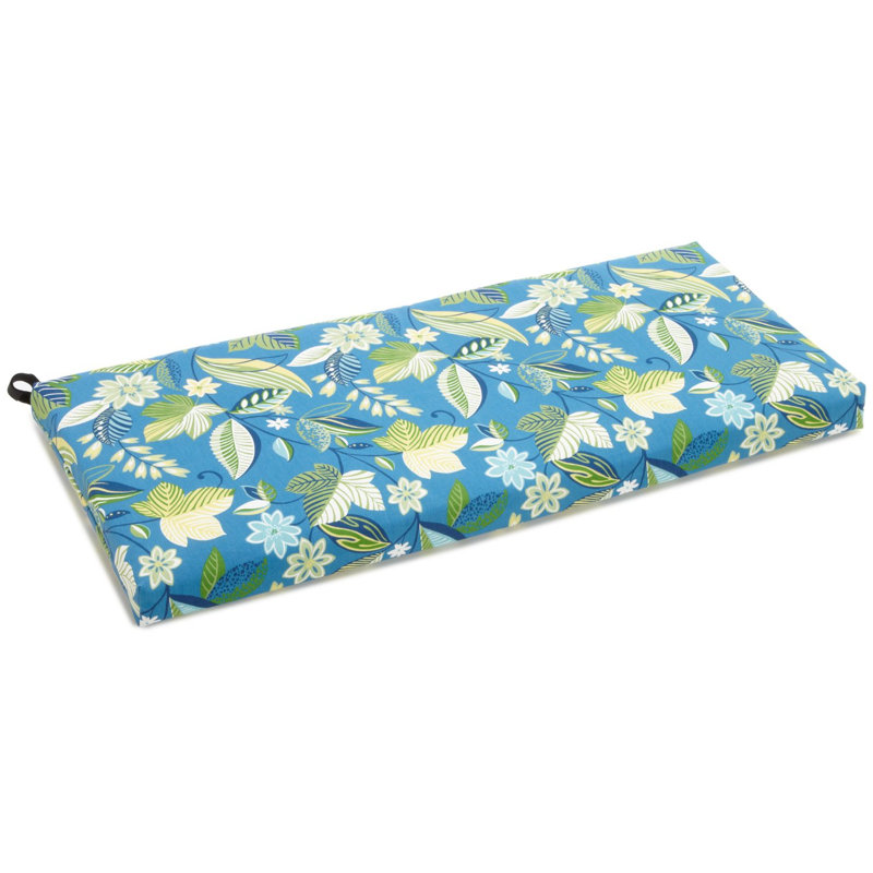 Outdoor 3.5'' Bench Seat Cushion, Skyworks Caribbean, 3.5" H x 45" W x 19" D