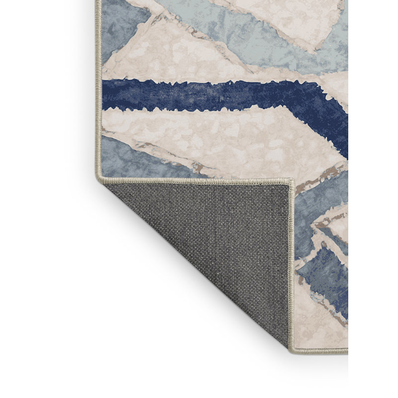 Tapis beige soyeux et moelleux, Tapis de couloir 2 pi x 5 pi