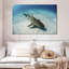Requin-citron Brampt au-dessus du fond marin-107832959