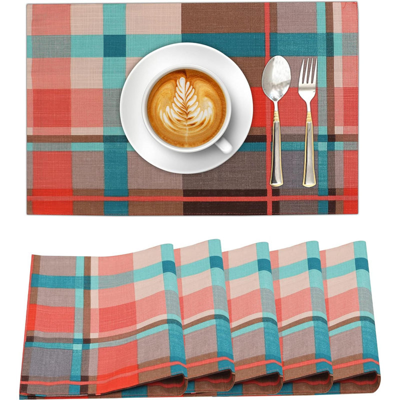 Cotton Dining Table Placemats - Set Of 6