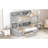 Twin Size Bunk Bed With Extra Storage Compartment - Modern Style Bedroom Essential
