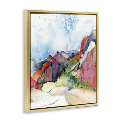  «Desert Days Abstraction Floater», art mural sur toile par Kristy riz
