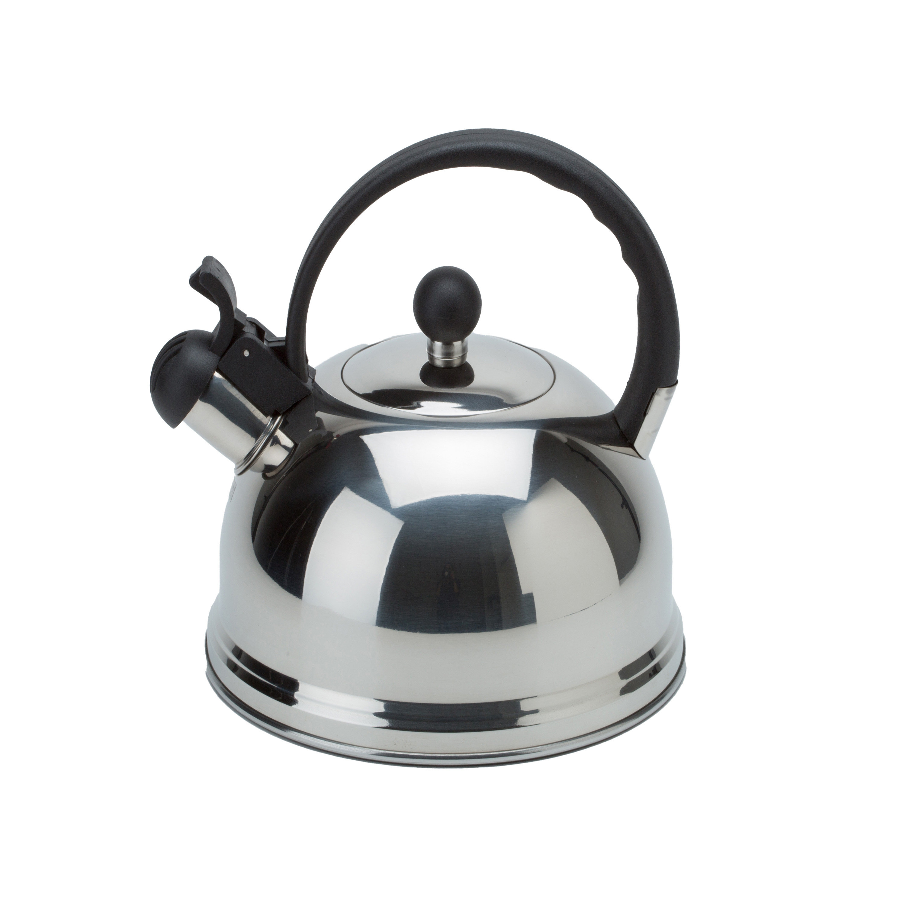 Primula Soft Grip 3 Qt. Stainless Steel Whistling Kettle - Brushed