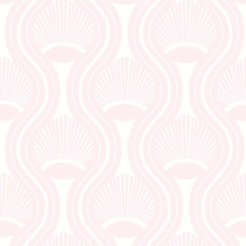 CoEd Riviere 10' L x 24" W Wallpaper Tile, Pink, Faux Grasscloth