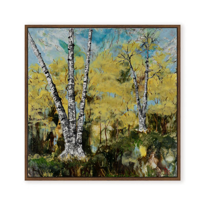 Nature Inspired "Rustic Birch" Canvas Wall Art By 
