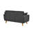 Artina 65'' Square Arm Loveseat-1936660072