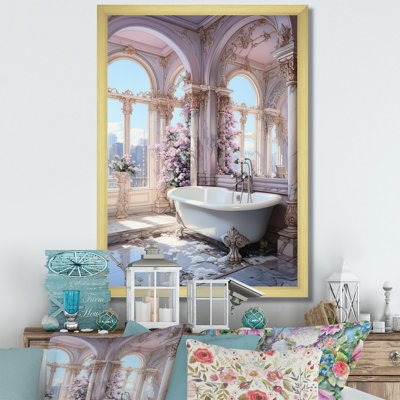 Salle de bain pastel Serenity II - Art mural de salle de bain