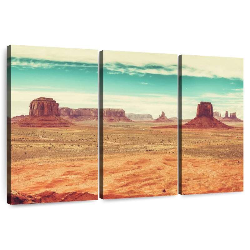 Alvord Panoramic Monument Valley Desert, 42" H x 65" W