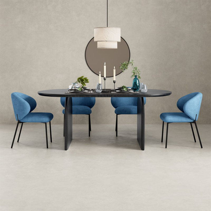 Biebel 4 - Person Dining Set, Teal
