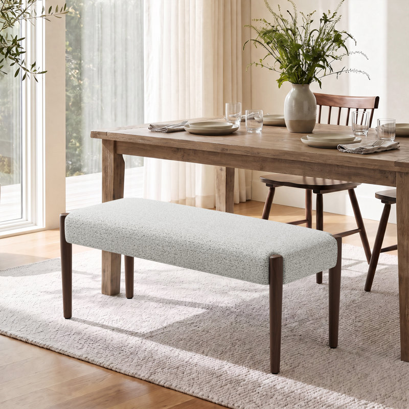 Banc de salle à manger rembourré Modern, Beige