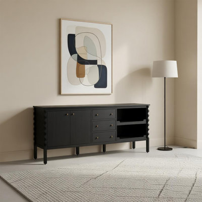Armoire de rangement rétro de style zen