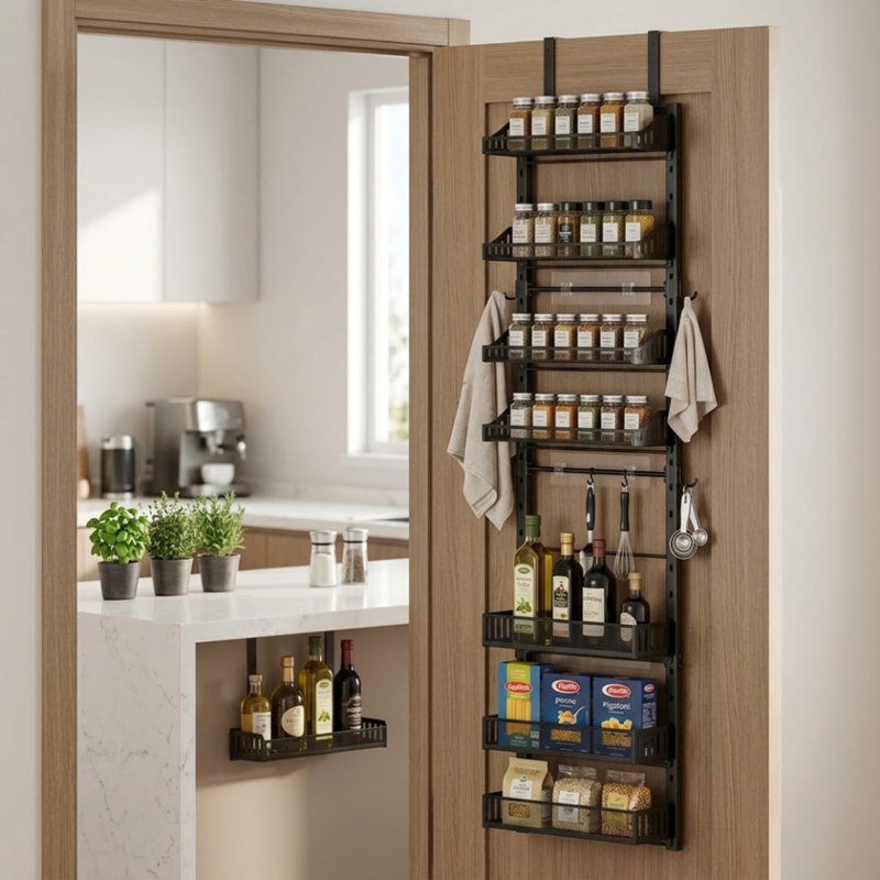 Steel Cabinet Door Organizer