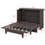 Lit escamotable en bois Farmhouse, station de chargement USB, tiroir de rangement