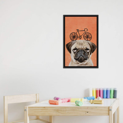 Carlin avec bicyclette par Coco De Paris - impression d'art graphique