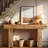 63'' Long Rectangular Console Table, Style, Open Storage, With Native Wood Grain Design, Grain, Storage