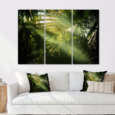 Jungle S Verdant Embrace II - Jungle Canvas Wall Art Set