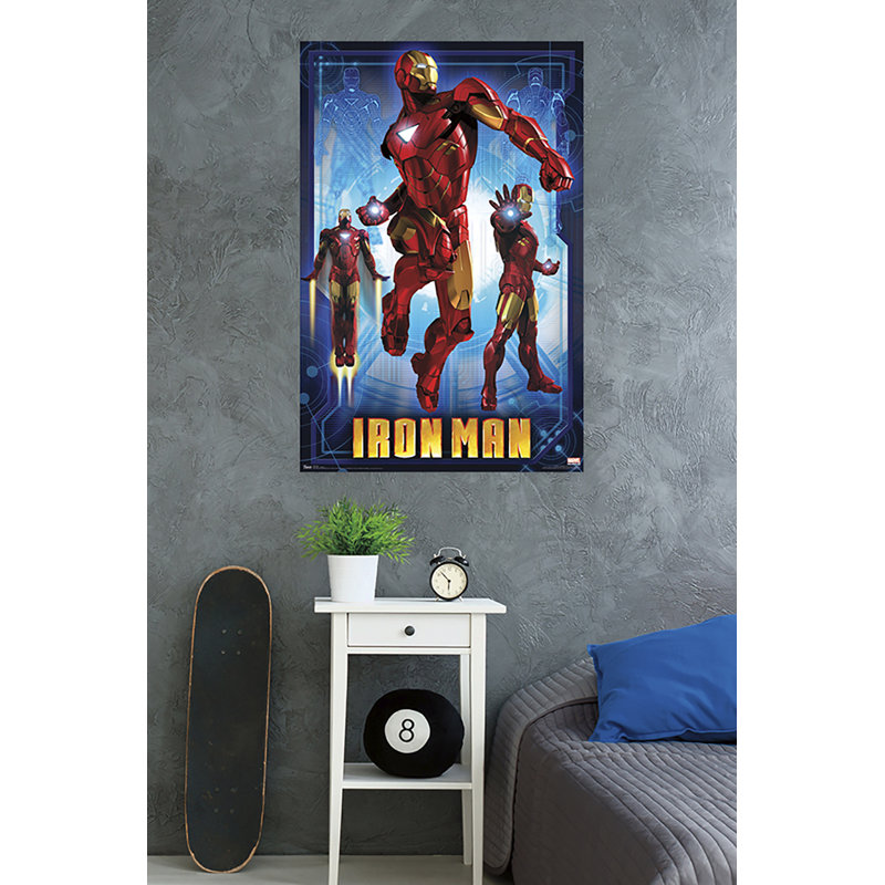 « iron man », impression sur papier 2 marques vi