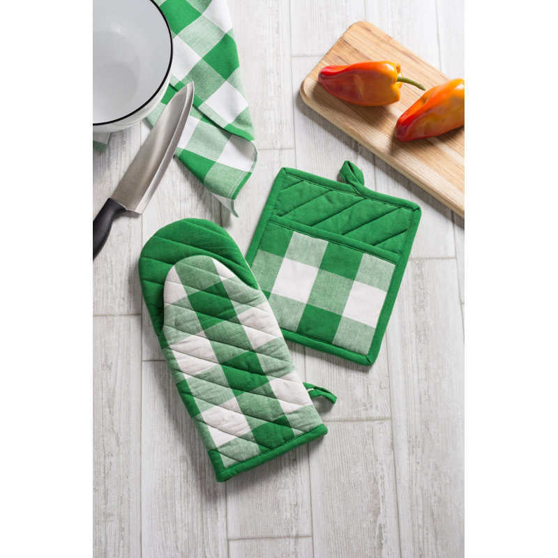 Torchon Wolsingham, Vert et blanc