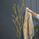 Modern 11-Hook Wall Mounted Coat Rack in Gold with Tree Branch Shape