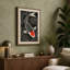 Koi in Black Water Art Deco - Wrapped Canvas-1920032705-1920032711