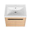 Meuble-lavabo luxueux avec lavabo à poser en résine et caractéristiques haut de gamme