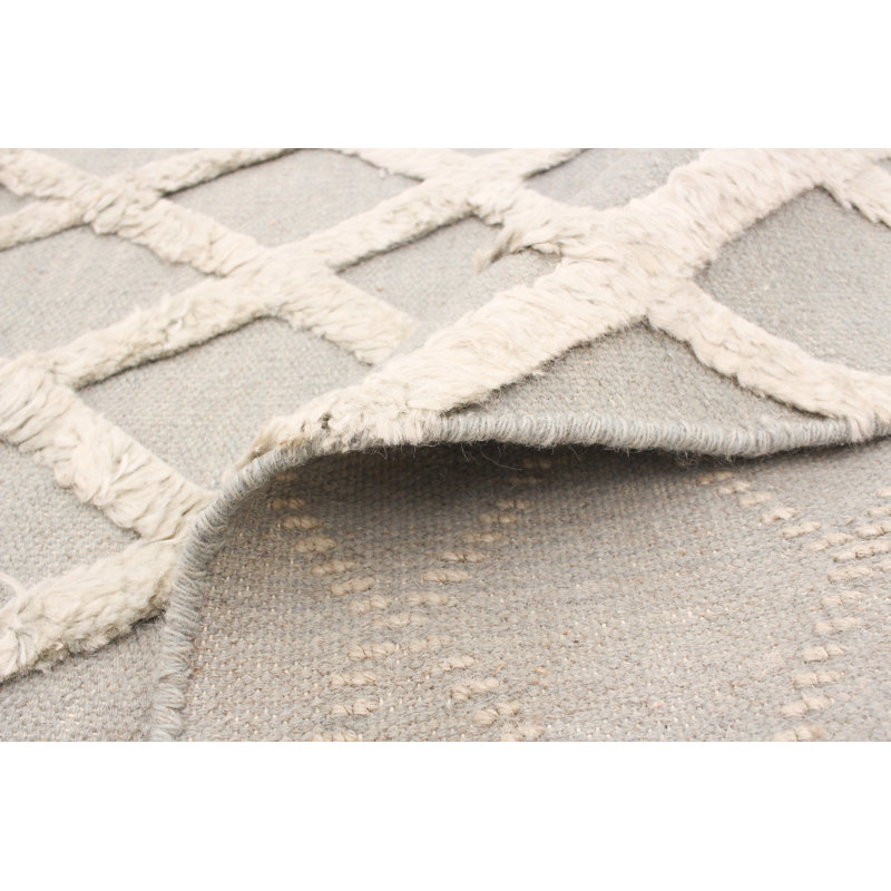 Tapis ivoire tissé à la main Reynalda Cambridge