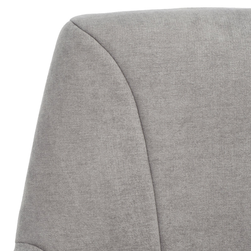 Sloane 29'' Grey Velvet Metal-Legged Modern Accent Chair