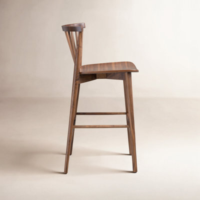Tybee 25'' Solid Wood Counter Stool