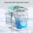 COWSAR 26 Lb. lb. Daily Production Bullet Ice Countertop Ice Maker,9 Ice Cubes Ready in 6 Mins,2 Ice Cube Sizes Available,Automatic Cleaning-88061391