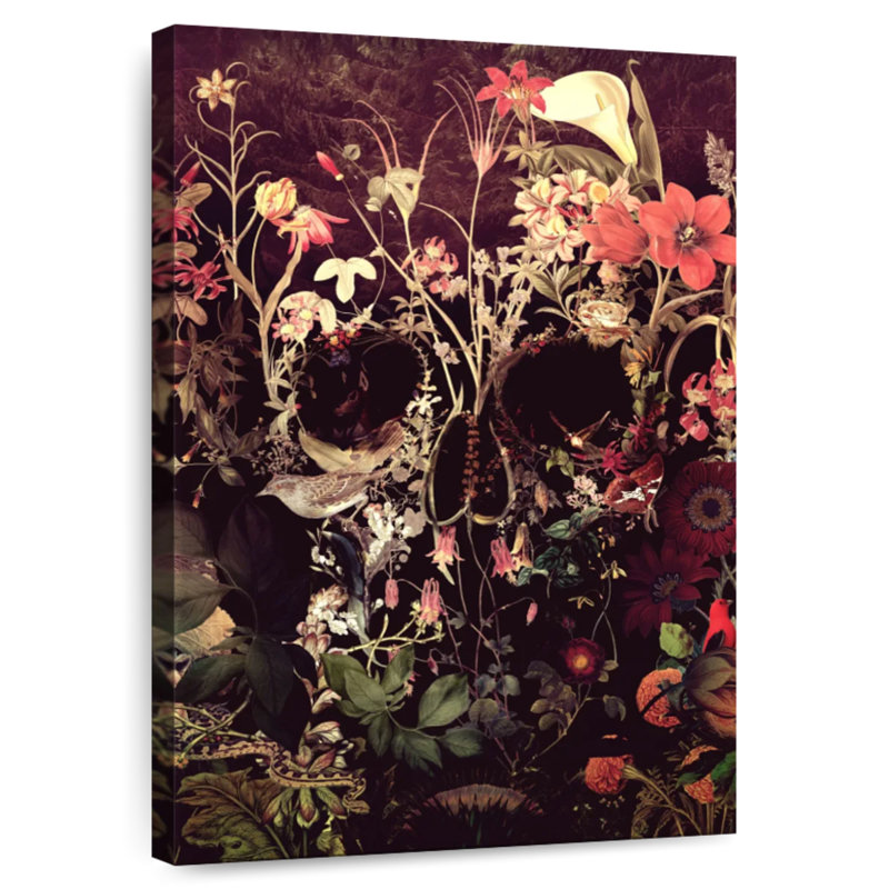 Harnek Bloom Skull, 39" H x 26" W