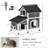 Versatile Outdoor Cat House with Multiple Features for Feline Comfort