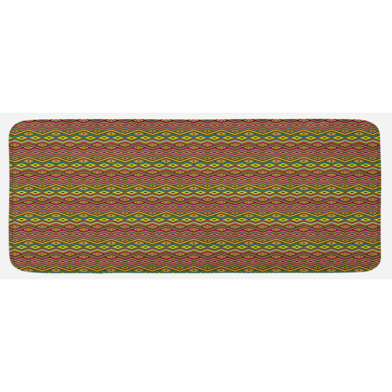 Rustic Synthetic Kitchen Mat