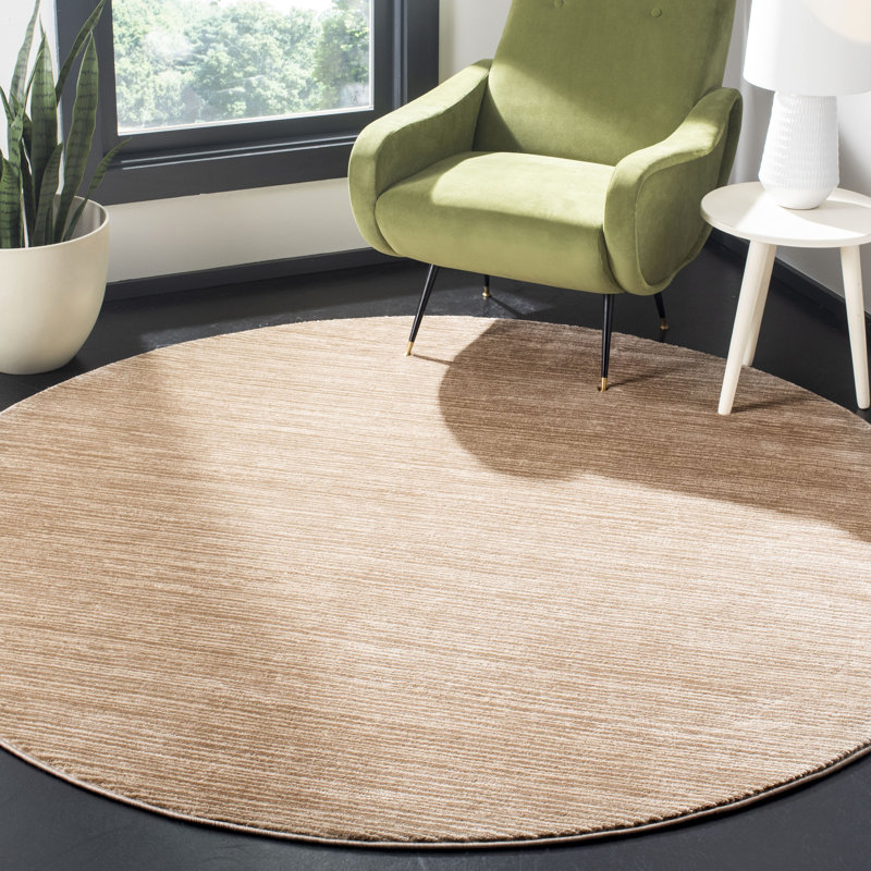Tapis brun clair Aaishah, Rond 11 pi