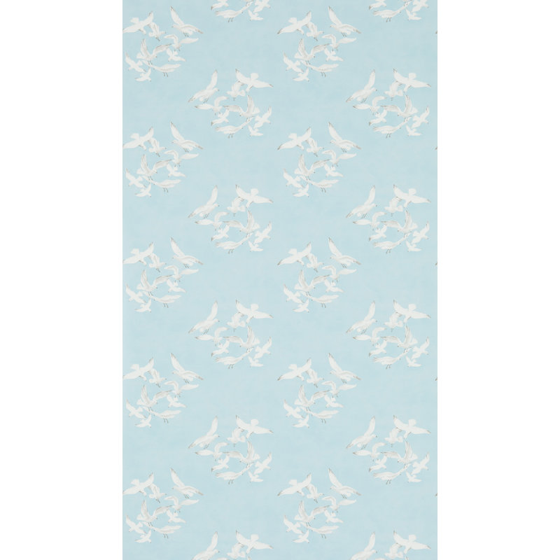 Seagulls Wallpaper, Blue