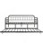 Metal Daybed Frame with Trundle, Heavy Duty Steel Slat Support Sofa Bed