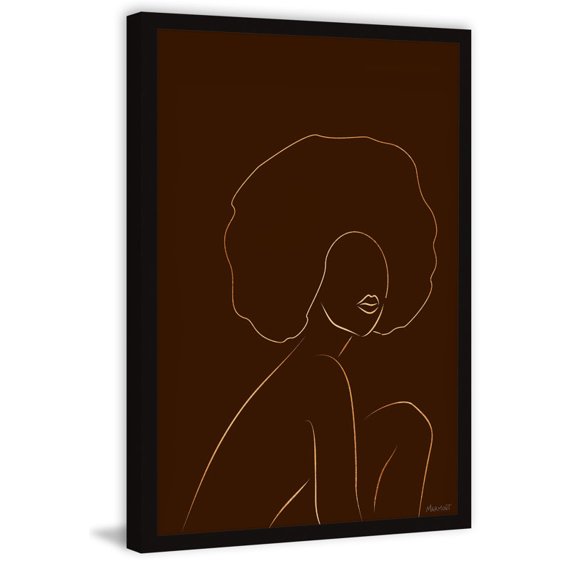Timeless Afro 1 Piece Single Picture Frame Painting, 61cm H x 41cm W