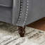 Canapé en tissu d'ameublement en velours de 67 po Chesterfield-1502964341