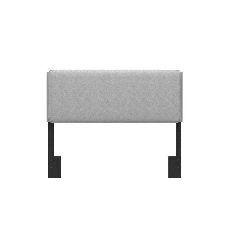 Bobrow King Upholstered Adjustable Headboard, Light Gray, Full 