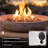 Scriber Square Concrete Propane Smokeless Fire Column