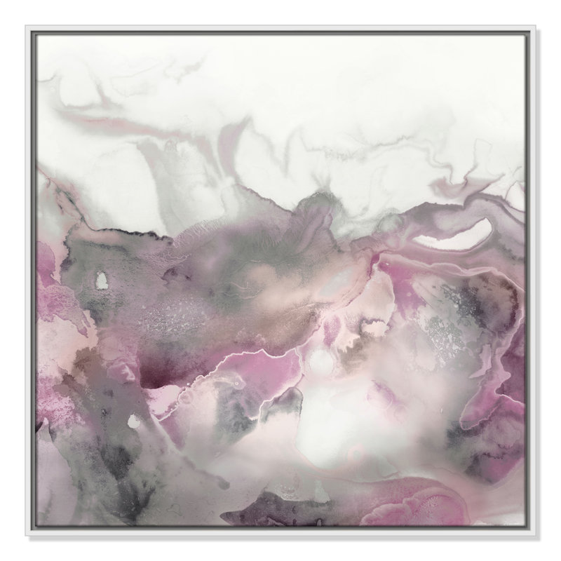 «Mint Bubbles I - Blush Version Print» par Casa Fine Arts, Blanc, H 31,5 po x l 31,5 po