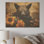 Baroque Bat Elegance - chauve-souris sur bois