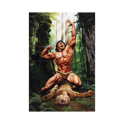Lord Of The Jungle by Joe Jusko - Wrapped Canvas Print