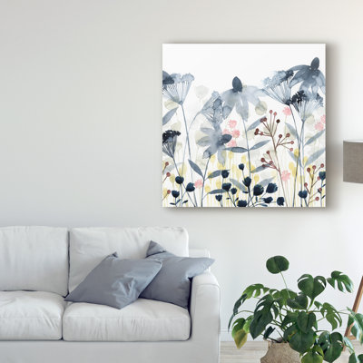 « layered jardins ii », peinture sur toile tendue