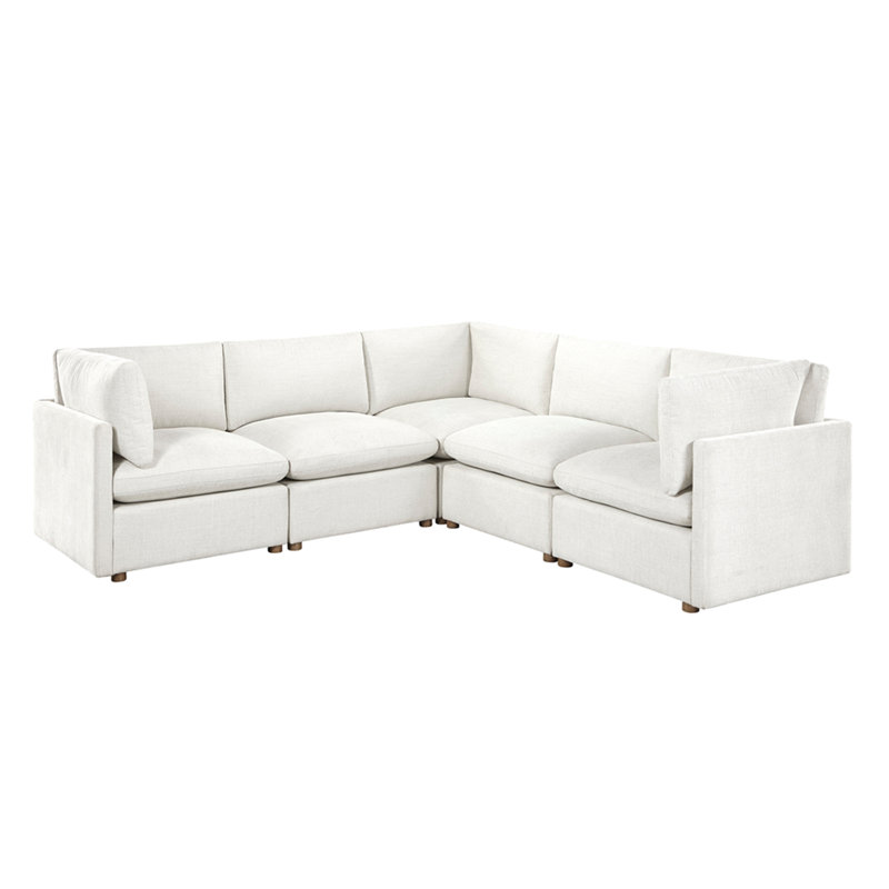 Ensemble de canapé modulaire moderne 5 pièces Beige