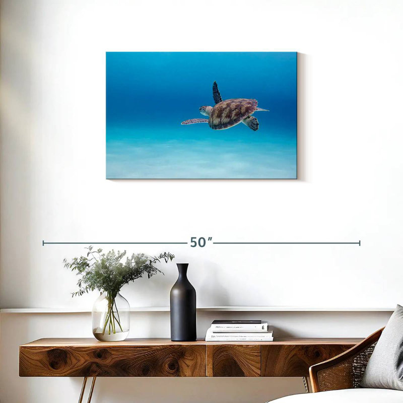Crowle Adventurous Sea Turtle, 20" H x 30" W