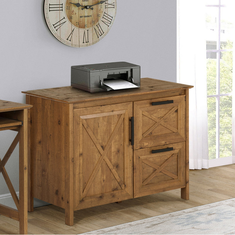 Tellier 39.1'' Wide 2 -Drawer File Cabinet