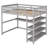 Arris Solid Wood Loft Bed with Bookcase by Harriet Bee-140602796-140602794