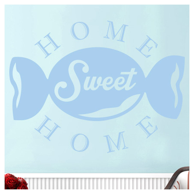Non-Wall Damaging Wall Decal, Light Blue, Large
